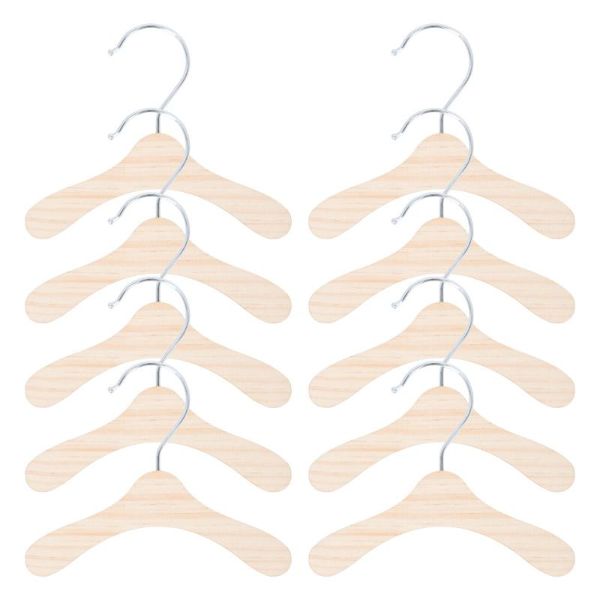 

hangers & racks 10pcs wooden pet apparel simple clothes
