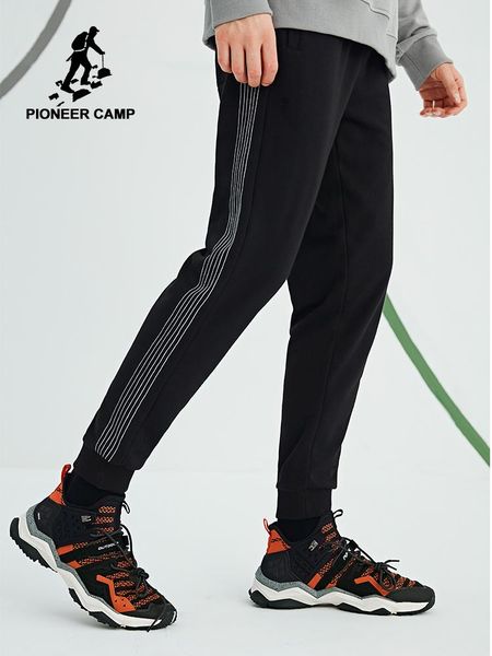 

pioneer camp men sweatpants jogger pants winter casual cotton track trousers male pantalones hombre azz902133 men's, Black