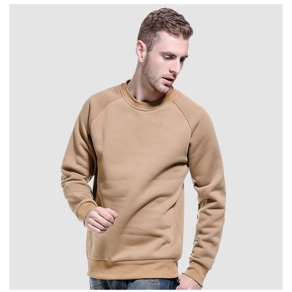 

brand men's solid color men no hoodies sweatshirts pullover man sweatshirt pullovers for male kg-330, Black