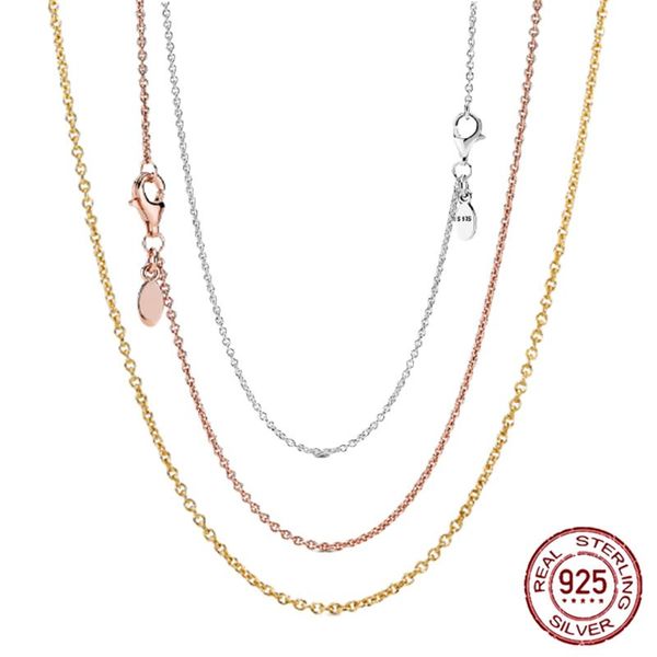 

chains 925 sterling silver classic cable chain necklace jewelry gift making