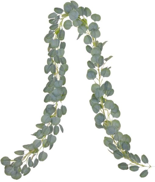 

decorative flowers & wreaths artificial eucalyptus vines fake plants ivy for wedding,silk hanging garland rattan home vertical garden decora