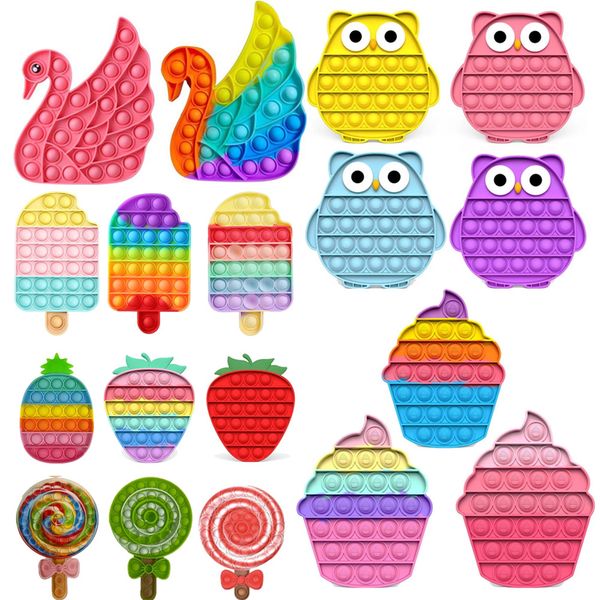 

new fidget toys push bubble antistress toys anti-stress soft sensory gifts reusable squeeze toys gifts special needs stress reliever board g