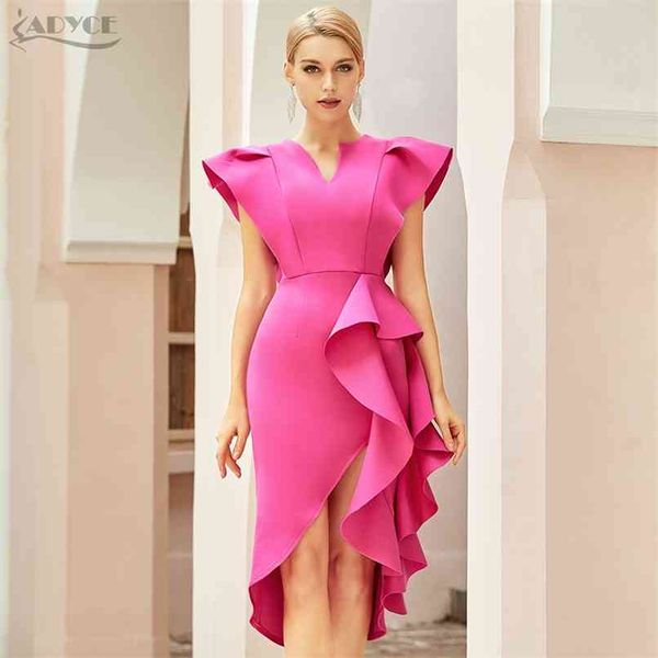 

winter women fashion v neck white ruffles club dress short sleeve knee length celebrity runway size xl 210507, Black;gray