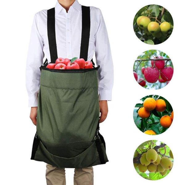 

aprons harvest apple picking bag waterproof heavy duty adjustable fruit storage apron pouch for farm garden outdoor orchard