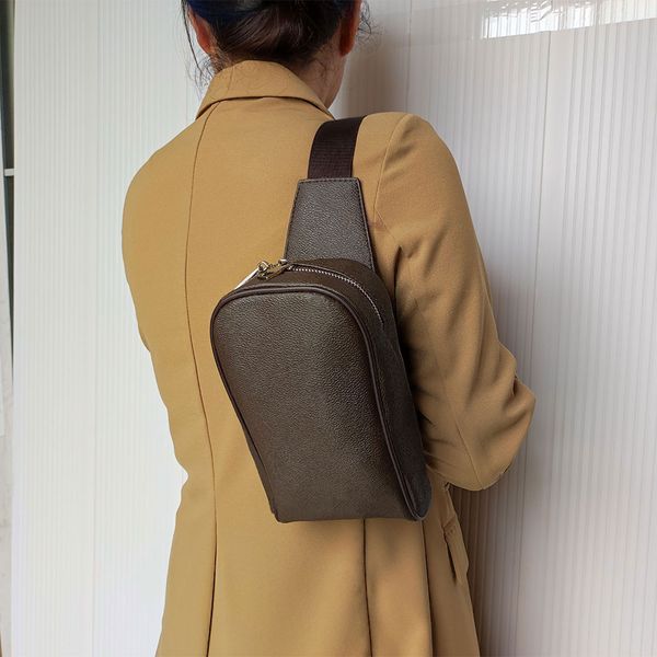

chest bags mens brand designer womens sling shoulders printing pu leather old flower travel crossbody bag breast shoulder pouch day packs