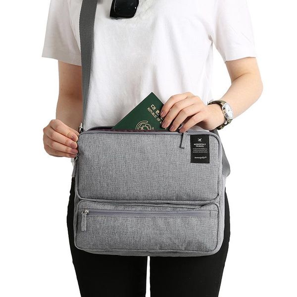 

storage bags travel computer men and women multi - function documents id card bag
