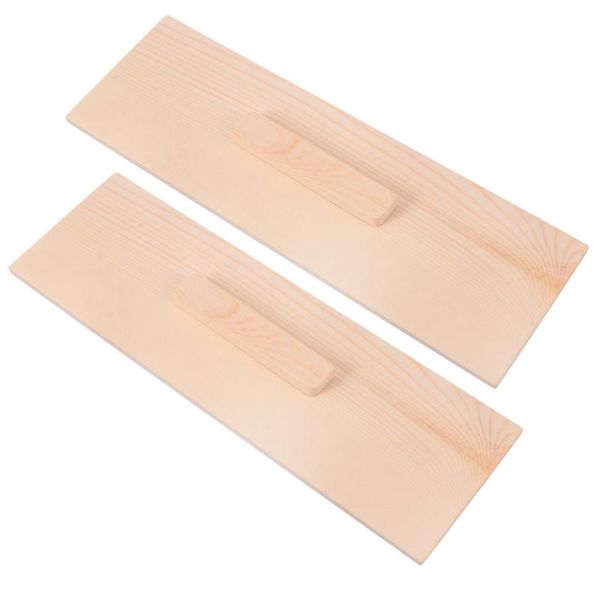 

2pcs multifunctional wooden covers soap mold lids toast craft tools