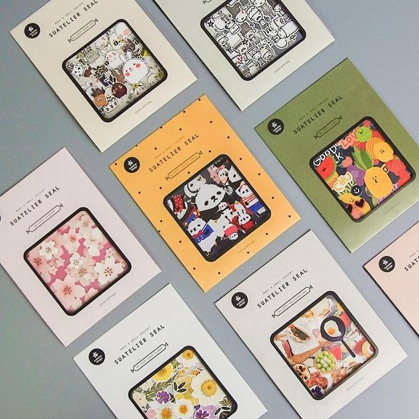 

gift wrap 1pack diary decoration nice art paper transparent sticker bag cartoon pattern school supplies cute for diy scrapbook