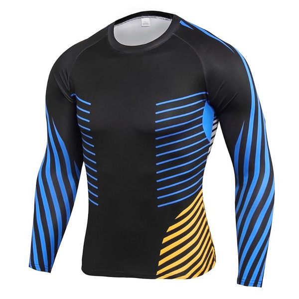 

men's t-shirts 2021 fitness long sleeve running workout compression shirt bodybuilding clothes quick-drying slim men, White;black