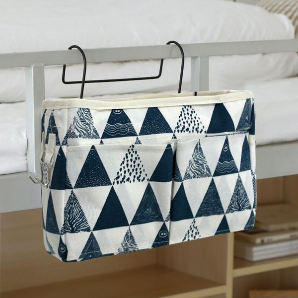 

storage boxes & bins bedside hanging organizer pocket bag wardrobe closet canvas home magazine tote box container pouch