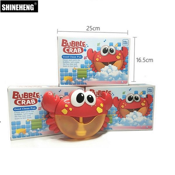 

new arrival bubble crabs& frog whale baby bath toy funny bubble maker pool swimming bathtub soap machine toys for children kids 210320