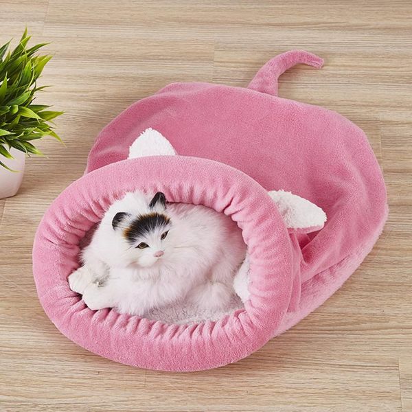 

cat beds & furniture kitten winter pet mat house kennel resting sleeping bag basket washable cushion cats household product