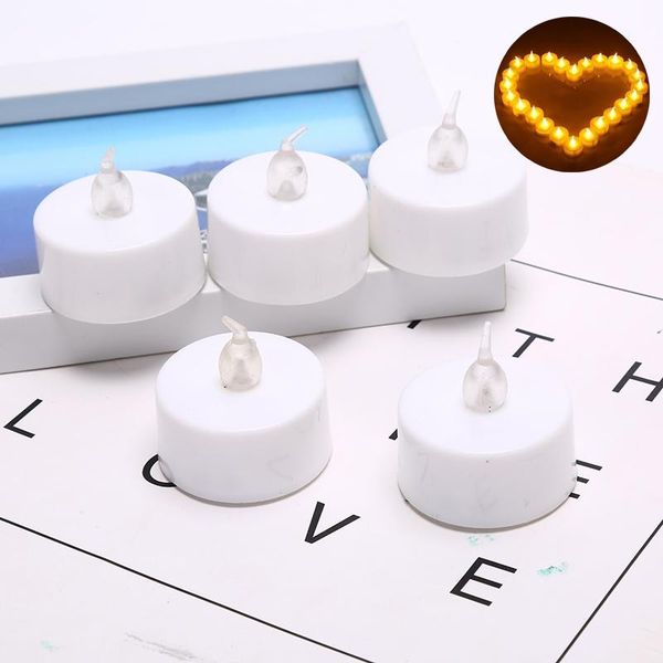 

5pcs flameless led tealight candles battery operated warm white pillar candle bluk for romantic decorations