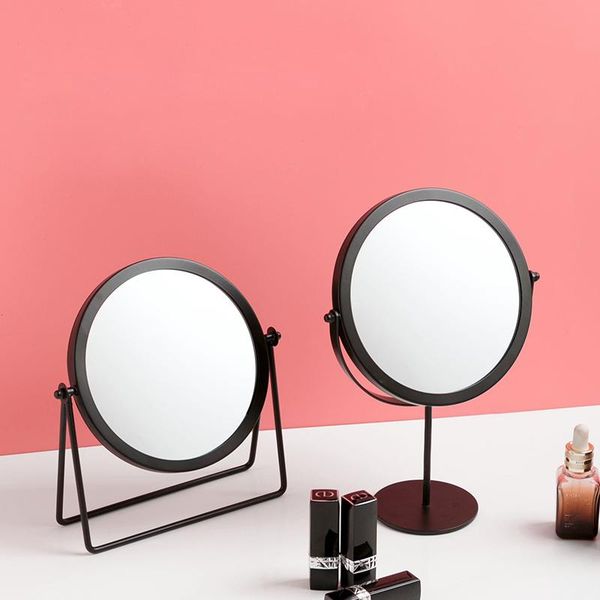 

mirrors metal makeup mirror swivel vanity table with true image (1x mirror)