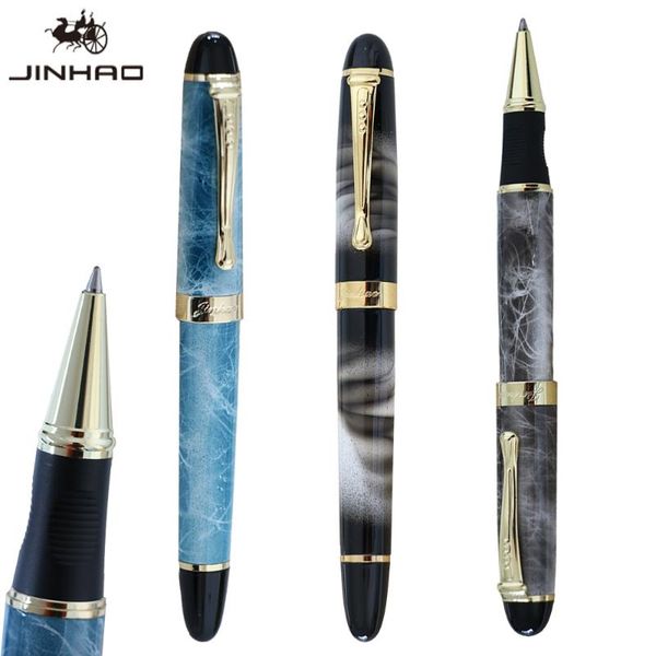 

ballpoint pens jinhao 450 metal pen luxury 0.5mm nib ball for writing office school supplies stationery caneta, Blue;orange