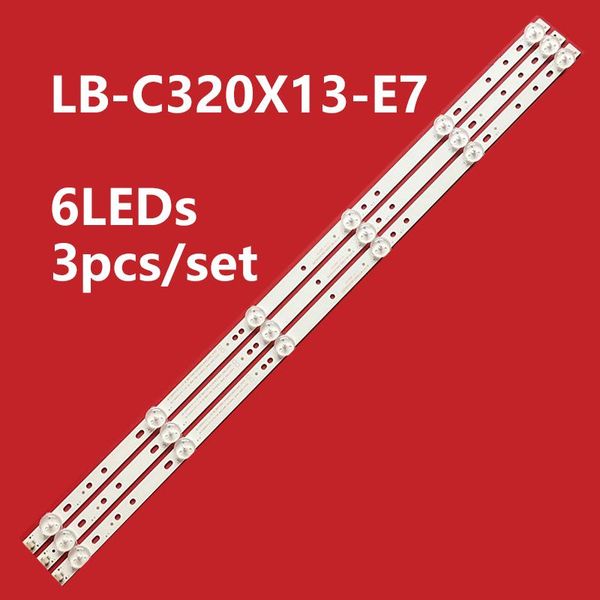 

strips kit 3 pcs*6led 560mm led backlight strip for svj320ag2 130307 32d2000 svj320ak3 svj320al1 svj320ag2_rev2_6led_130307