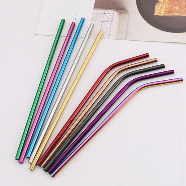 

drinking straws stainless steel straw portable clean sucker durability convenient reusable creative multifunction metal