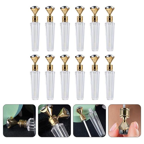 

storage bottles & jars 12pcs mini plastic lip gloss empty tubes sample containers
