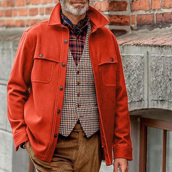 

men's jackets male clothing men autumn and winter pure color loose casual single breasted coat chaquetas jaqueta masculina ropa hombre, Black;brown