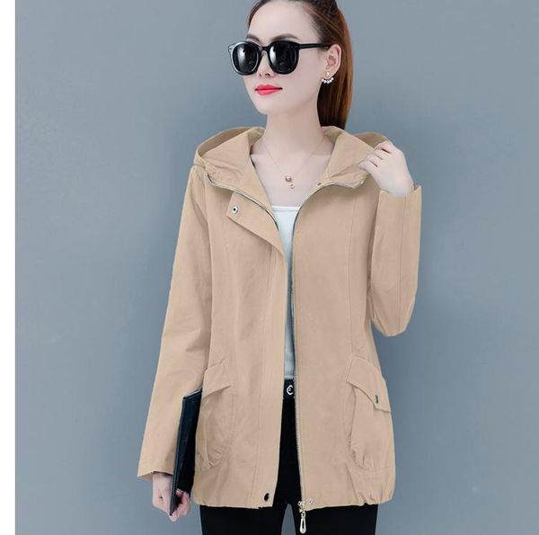 

women's hoodies & sweatshirts 2021 spring and autumn winter with style fashion women long sleeve hooded wei clothing coat, Black