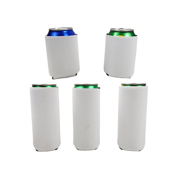 Bicchieri Maniglia Sublimazione 12 once Slim Can Cooler Sleeves Holder Neoprene Tall Coperture isolate Custodia per 12 oz standard Beers Coolers