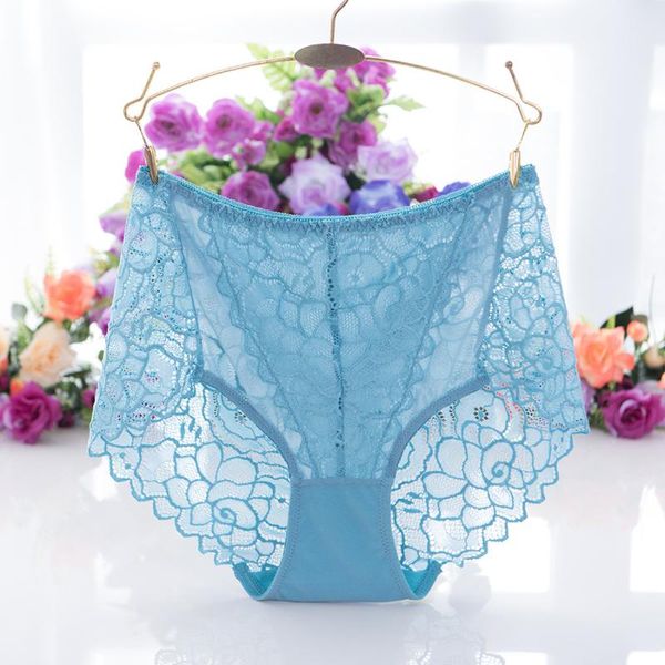 

women's panties lace high waist breathable seamless underwear, Black;pink