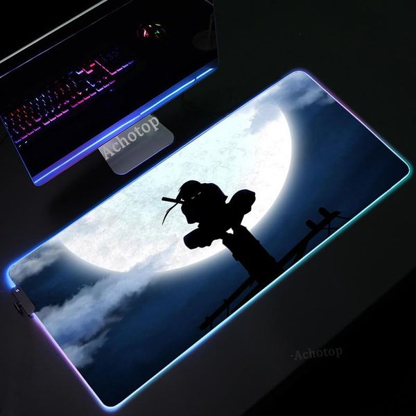 

mouse pads & wrist rests itachi rgb pad gamer gaming accessories laprubber mat led light large 80x30 keyboards player desk mats