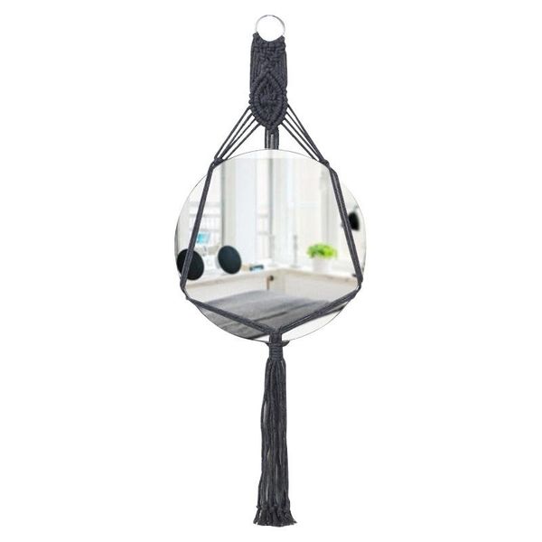 

tapestries macrame woven wall hanging mirror bohemia tapestry for home decor
