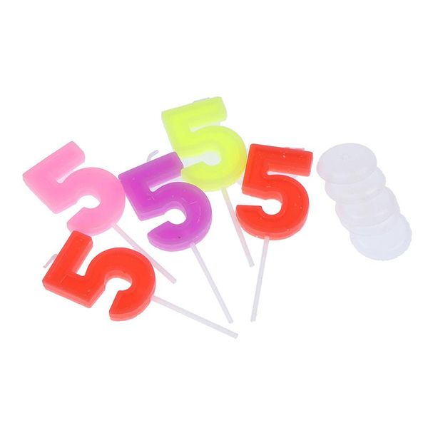 

other festive & party supplies 5pcs/set birthday candles 1 2 3 4 5 6 7 8 9 0 kids for cake decoration