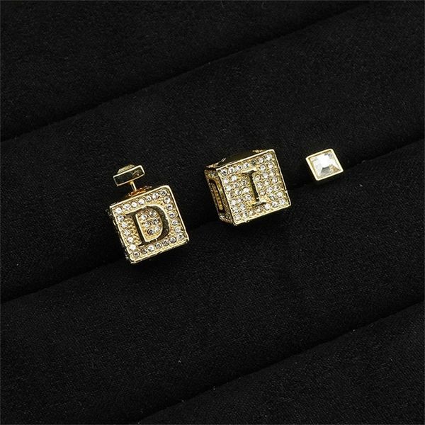 

dice earrings square brilliant diamonds dice earrings red star jewelry, Black