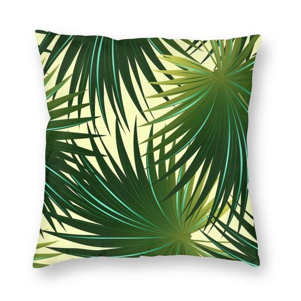 

cushion/decorative pillow cabbage tropical plants leaves square case home decorative botanical cushion cover throw for living room printing