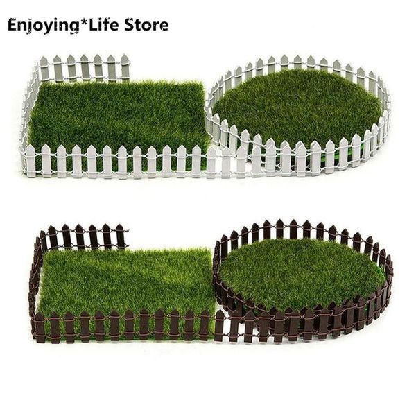 

fencing, trellis & gates miniature fence garden decor diy fairy kit accessories realistic shape hand-painted wood building
