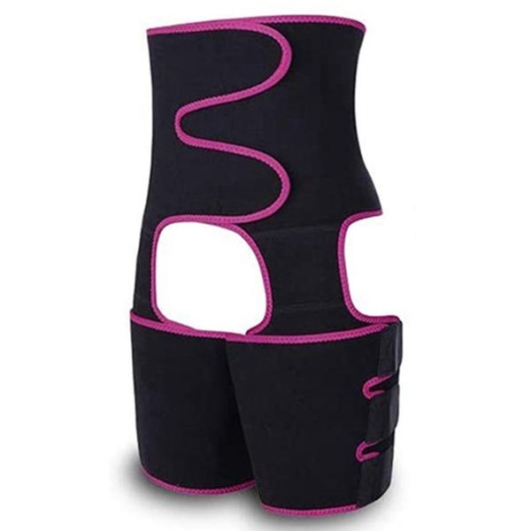 

waist support 3-in-1 and thigh trimmer for women body shaper train slimming belt hip raise, Black;gray