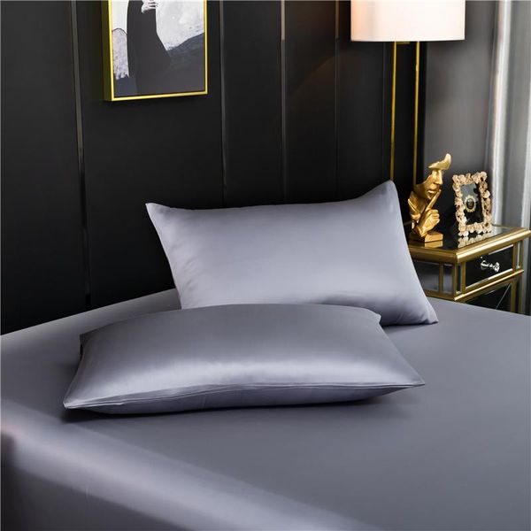 

cushion/decorative pillow mulberry silk pillowcase cover 51x76cm solid color natural case bedding customize any size