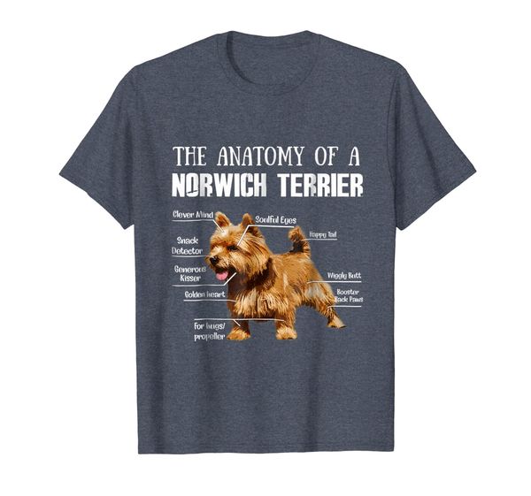 

The Anatomy of A Norwich Terrier T-shirt, Mainly pictures