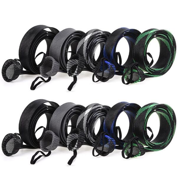 

10pcs fishing rod cover 74.8inches woven net tool accessories boat rods