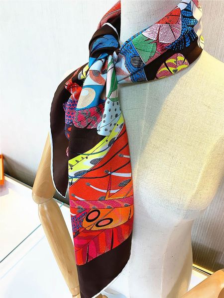 

2021 square scarves fashion woman's scarfs and shawls wraps hijab brand designer neckerchief vintage classic headscarf hairband headban, Blue;gray