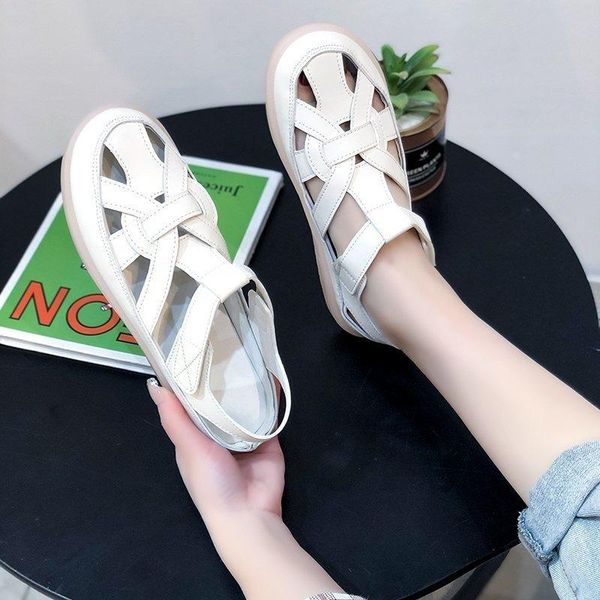 

sandals women summer fashion women's 2021 casual all-match ladies flat shoes, Black