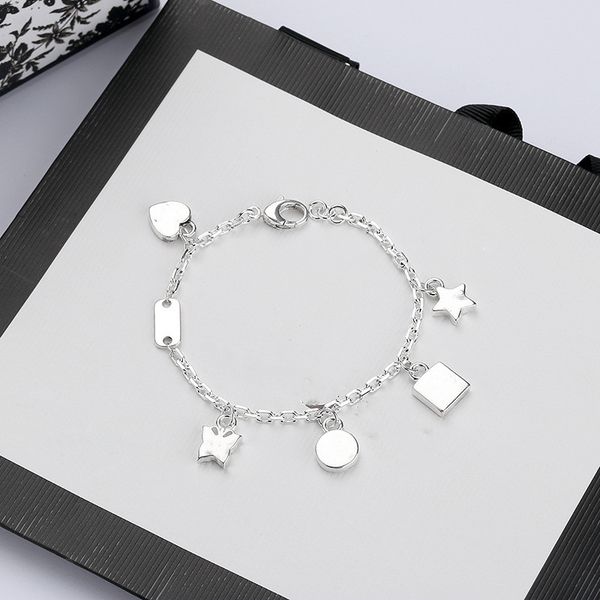 

chain silver plate bracelet star gift butterfly bracelet chain bracelet fashion jewelry supply, Golden;silver