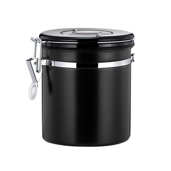 

stainless steel storage tank many color multifunction coffee bean container kitchen use for home restaurant shop bottles & jars
