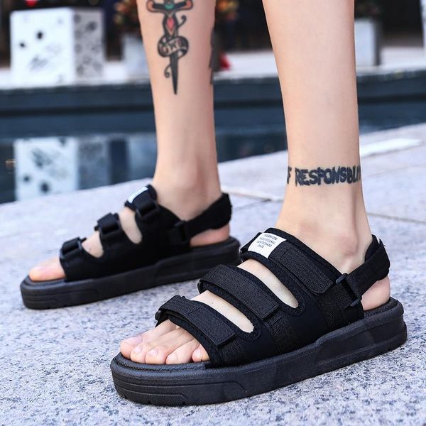 

sandals 2021 fashion summer men casual shoes breathable male beach black tenis masculino sandalias hombre krasovki