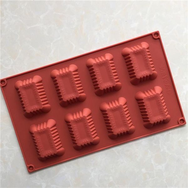 

baking moulds 2pcs square silicone cake pastry tools with high temperature resistance easy to clean and non-sticking cookie molds