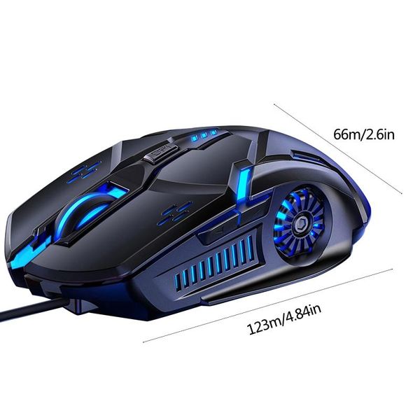 

wired gaming mouse 6d 4-speed dpi rgb for pubg 203a mice