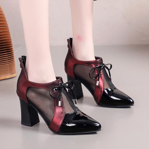 

boots women mesh sandals 2021 summer fashion woman ankle ladies shoes plus size cool boot female shoe botines mujer, Black
