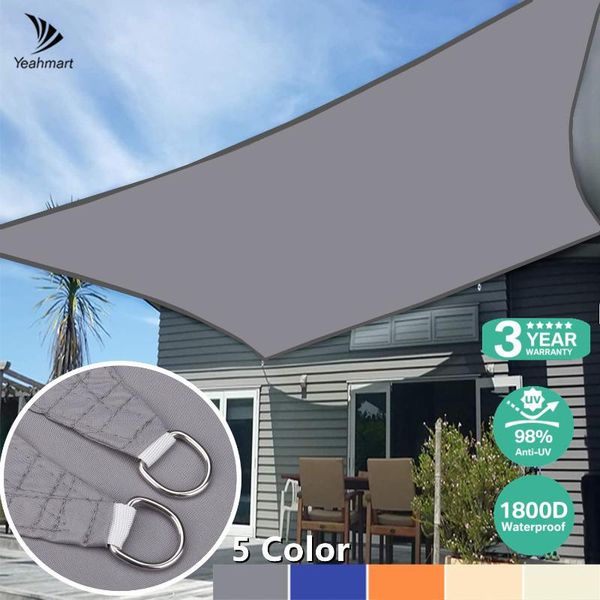 

shade waterproof sun sail 300gsm rectangle awning sunshade cloth uv block for patio garden pool beach canopy tent shelter