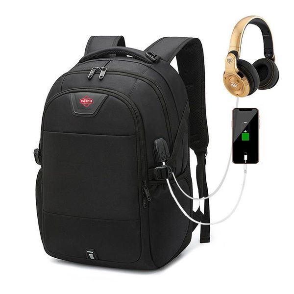 

backpack classic men women lapbag waterproof usb charging travel oxford male school mochila brand
