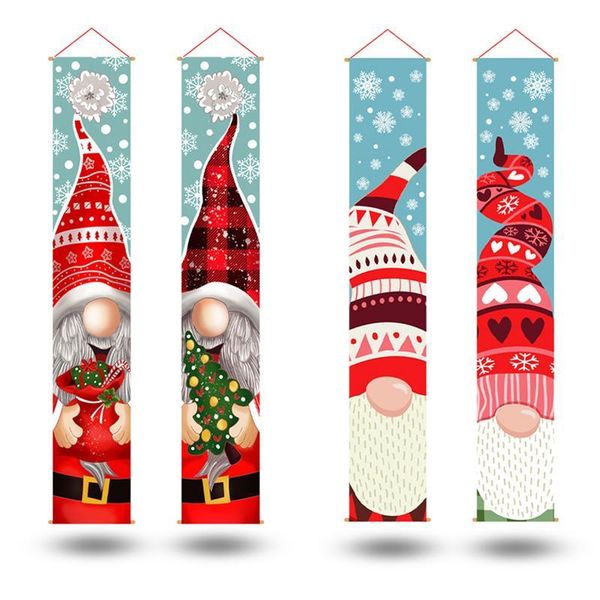 

party decoration christmas gnome door banner merry for home hanging ornaments xmas gift happy year