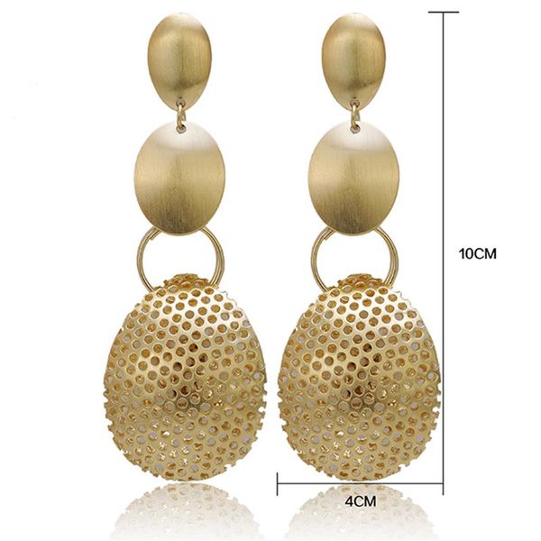 

dangle & chandelier fashion statement earrings ball geometric for women hanging drop earing modern jewelry, Silver