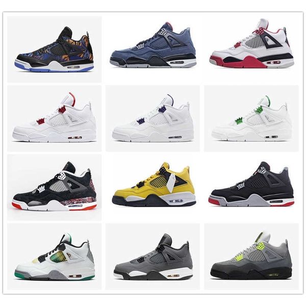 

2021 wmns 4 mushroom purple metallic what the men sport shoes 4s cool grey mens sneaker athletic trainer, Black