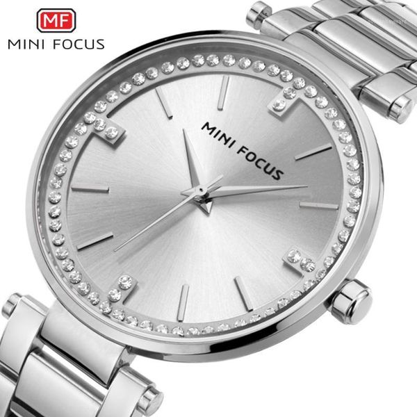 

wristwatches mini focus women watches waterproof quartz ladies watch fashion women's dress wristwatch clock relogio feminino, Slivery;brown